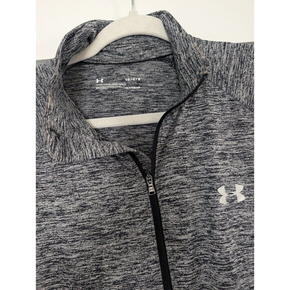 Under Armour Gray Quarter Zip Pullover Jacket size L - Picture 2 of 3